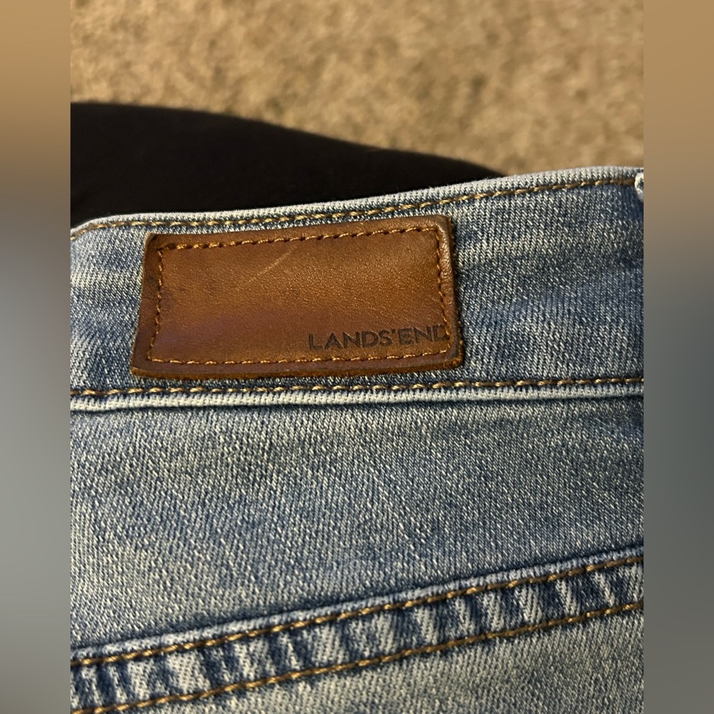 Lands' End Women's Blue Boot Cut Jeans - Picture 3 of 9